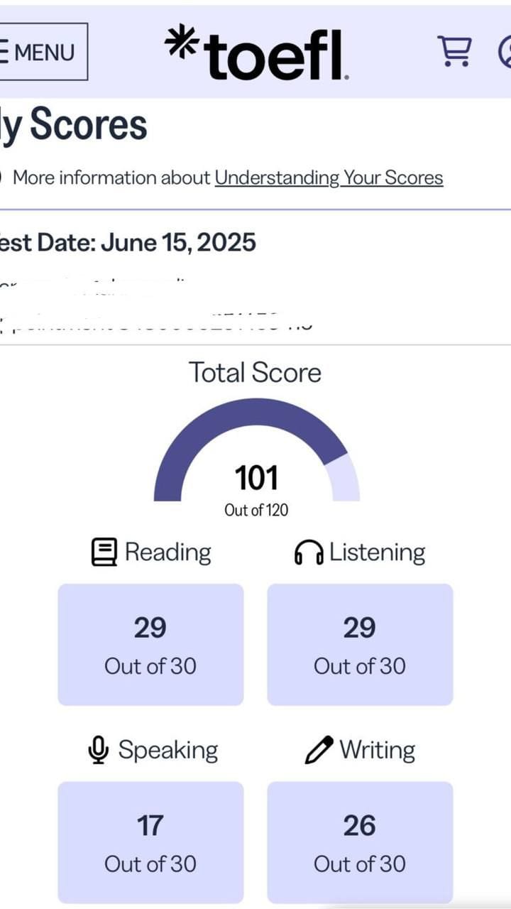 نمونه کارنامه تافل ۳