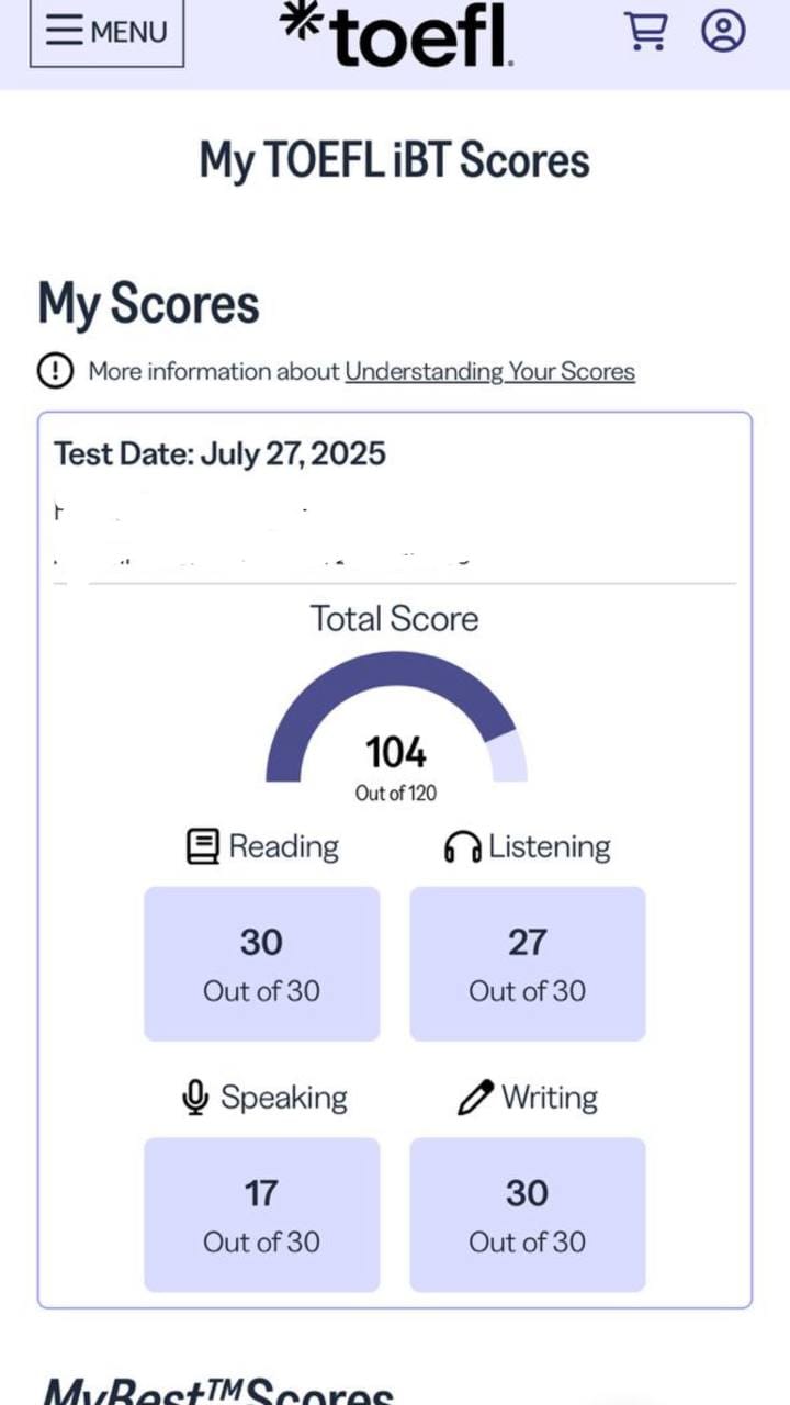 نمونه کارنامه تافل ۲