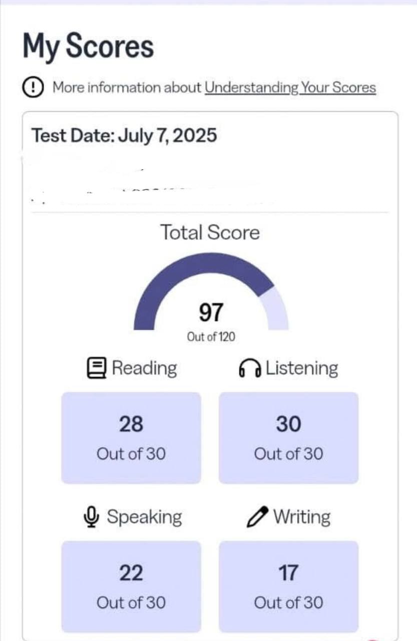 نمونه کارنامه تافل ۱